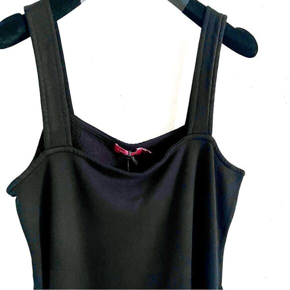 Anthropologie black summer tank dress w/ pockets cotton stretch NWT M/L - Picture 6 of 16